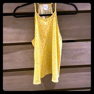 Paper Crane Yellow Halter Top